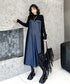 Denim Switching Dress